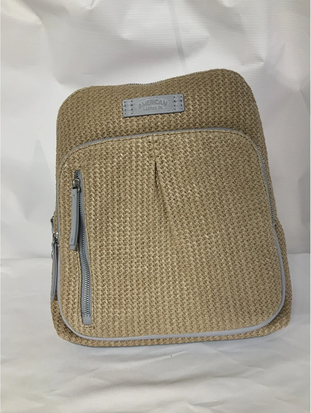 American Leather CO. Raffia Cleveland backpack